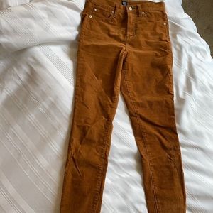 GAP High Waisted Corduroy sz 4